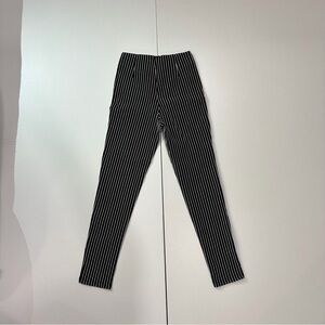 Princess Polly Black and White Striped Cropped Pants